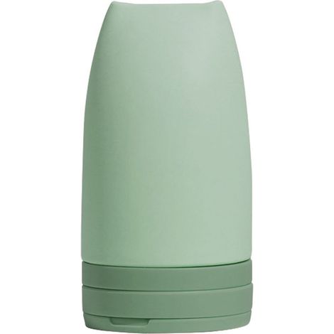 Große grüne Silikon-Reiseflasche, auslaufsicher, für Shampoo und Duschgel (1/5)