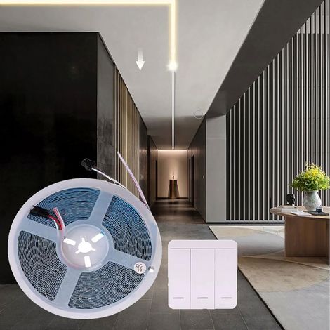 Striscia Led Luminosa light running cammina 24V da 5mt 59 Watt con controller Luce bianca naturale 4000k (1/5)