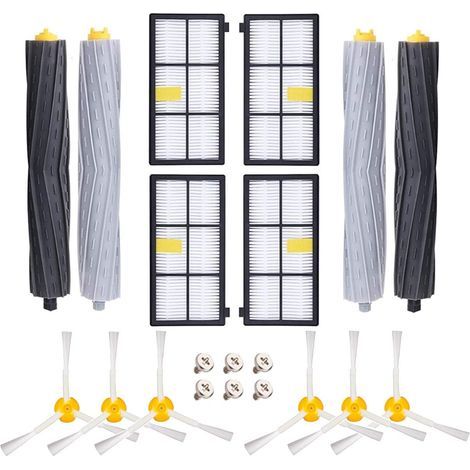 Pièces détachées pour iRobot Roomba 800 900 Series Kits 20 pièces, kit d'entretien kit de nettoyage pour 800 850 851 860 865 866 870 871 876 880 885 886 890 891 896 900 960 966 980 990 (1/5)