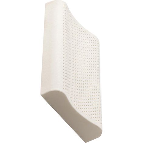 Oreiller en latex respirant à mémoire de forme, soulagement de la nuque, soutien ergonomique, oreiller de sommeil avec housse pour la maison (1/5)