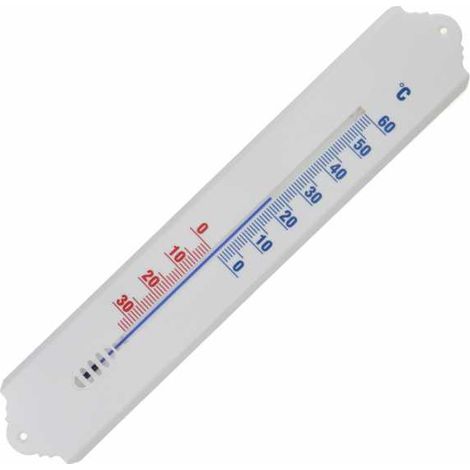 Thermomètre en plastique. Blanc (1/2)