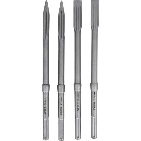 STIER Meißel-Set SDS-max 4-tlg. 400 x 25 mm / 400 mm (1/5)