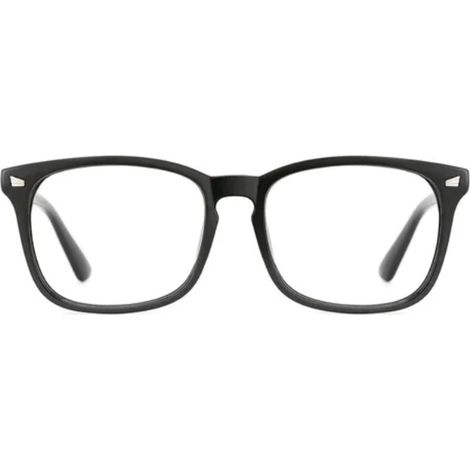 Lunettes anti-lumière bleue noires, finition givrée, pour ordinateur et gaming, usage bureau (1/5)