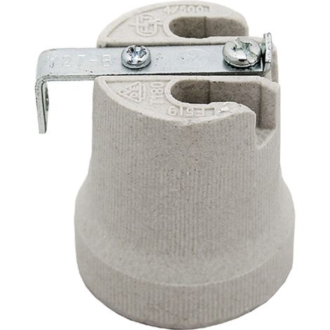 Portalamparas rosca Edison E27 c/escuadra