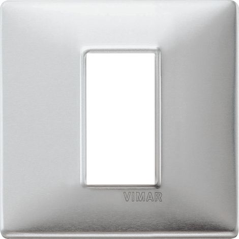 VIMAR - 14641.81 Placca 1M alluminio spazzolato