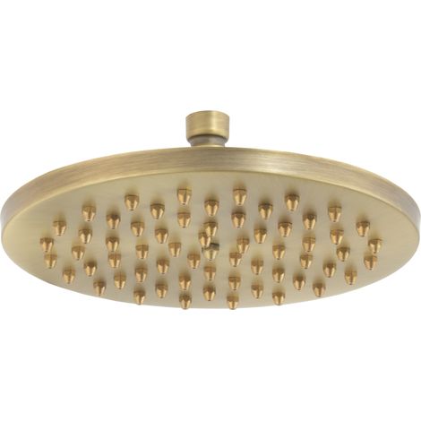 Rociador de ducha dorado envejecido 20 cm redondo retro de Valaz (1/2)