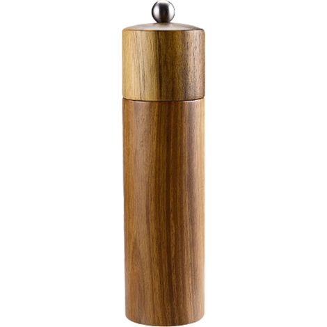 Moulin À Sel Et À Poivre - Bois D'acacia - Mécanisme Céramique Et Acier Inoxydable - Pour Table À Manger - Ensemble De 2 Pièces (1/5)