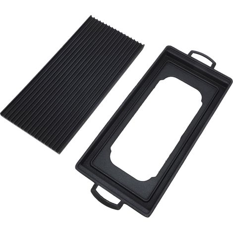Mini barbecue en alliage d'aluminium, chauffage rapide et uniforme, multifonctionnel, fonctionnant au charbon de bois, pour la maison, 38 x 18 cm / 15 x 7,1 pouces (1/5)