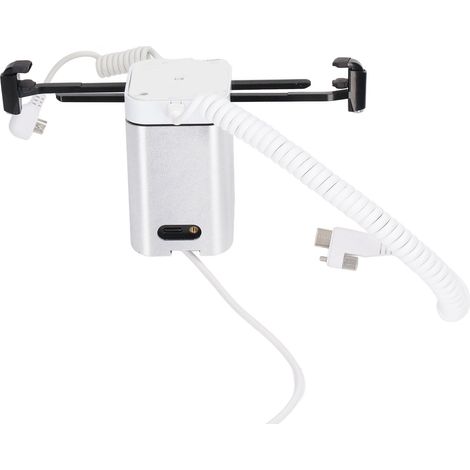 Diebstahlsicherer Displayständer mit Krallen, 95-120 dB Sicherheitsalarm, Ladefunktion für Mobiltelefone und Android-Tablets. (1/5)