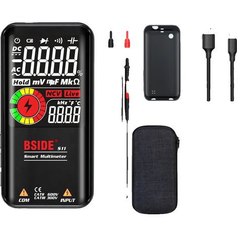 Multimètre numérique, chargement USB, fonctionnalités de test multifonctionnelles, Batterie au lithium S11 (1/2)