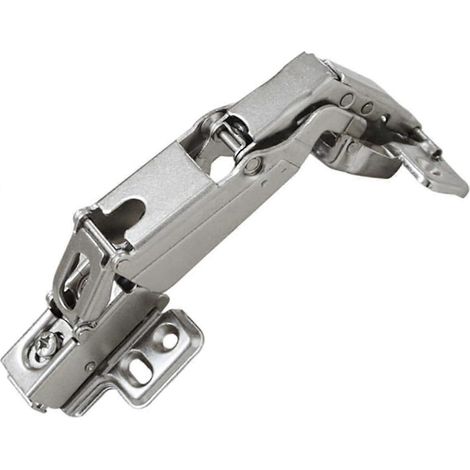 Charnières hydrauliques pour armoires, acier laminé à froid argenté, 175° (1/5)