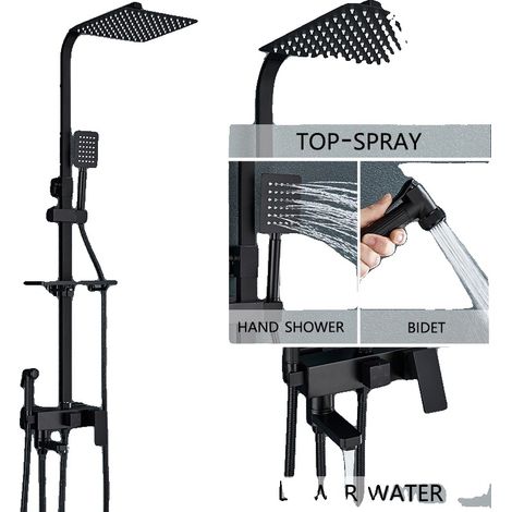 Robinet de Douche Mélangeur, Laiton Durable, Design Multifonction, 4-Chemins 12 pouces A (1/2)