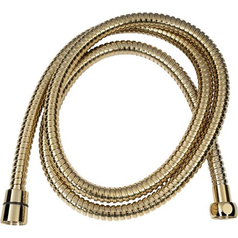 Flexible de douche en métal POWERFLEX, 150 cm, doré (1/3)