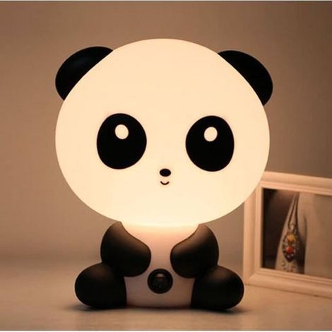 Nachttischlampe mit sanftem, warmweißem Licht, dekoratives Panda-Design, Geschenk für Kinderzimmer, Babyzimmer (1/4)