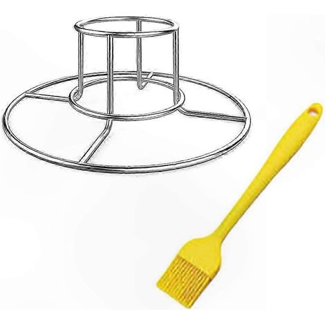 Support de rôtissage vertical en acier inoxydable 304 pour barbecue, fumoir ou four, résistant à la rouille, idéal en extérieur, camping et en intérieur, cadeau durable (1/4)