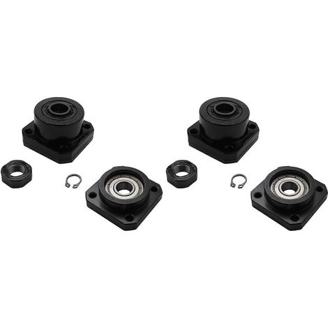 2X,FK12 FF12 Soporte para husillo de bolas 1605 FK12 Lado fijo FF12 Lado flotante para piezas CNC Accesorios para máquinas herramienta()
