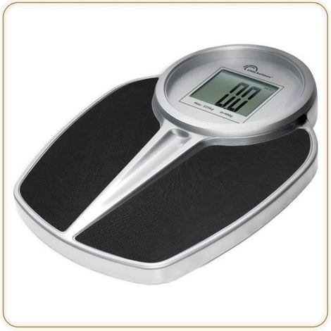 Wägeplattform - LITTLE BALANCE - 8327 - PRO M 225 - Elektronische Waage - 225 kg / 1 kg - Schwarz / Silber