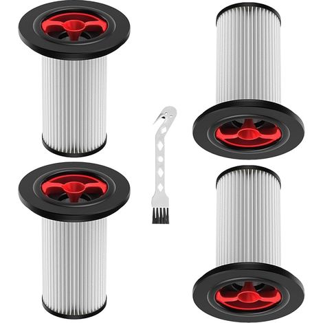 Lot de 4 filtres pour aspirateur Bosch Unlimited Gen 2 Serie 8 BKS8214W BSS81POW1 BSS825ALL Filtre de rechange (numéro de pièce 12036642 12023349) (1/5)