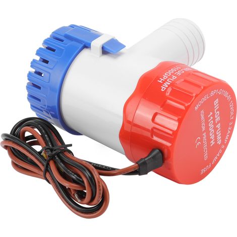 Pompe de cale submersible 12V 1100GPH pour bateau, piscine et spa, moteur refroidi à l'eau