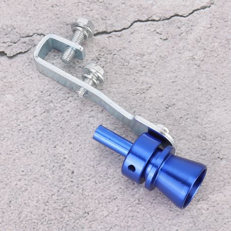 Sifflet de turbo pour voiture, pot d'échappement, silencieux, sifflet bleuM (1/5)