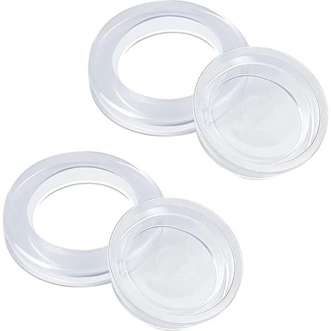 Parasol de table de patio en 2 parties, anneau et bouchon pour trou, 4,2 cm, cône de parasol en silicone, cache-trou, support de parasol, accessoire pour table en verre, patio, jardin et table de plag (1/5)