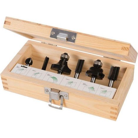 Coffret de 6 fraises triton a defoncer pour defonceuse 1/2 (1/3)