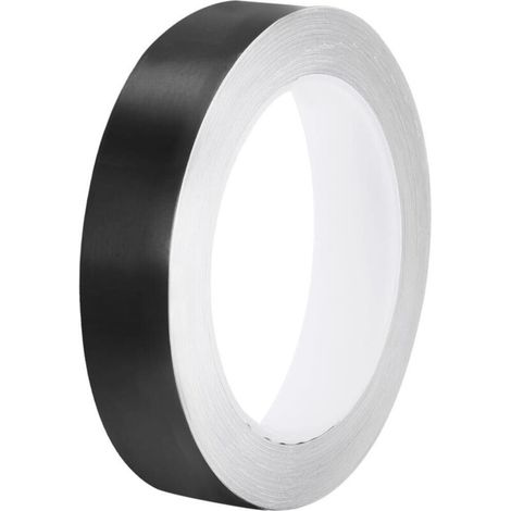 Ruban adhésif métallisé de 2 cm x 25 m pour carrelage, idéal pour murs, placards, salles de bain, sols, carrelages, voitures et décorations d'art, noir (1/5)