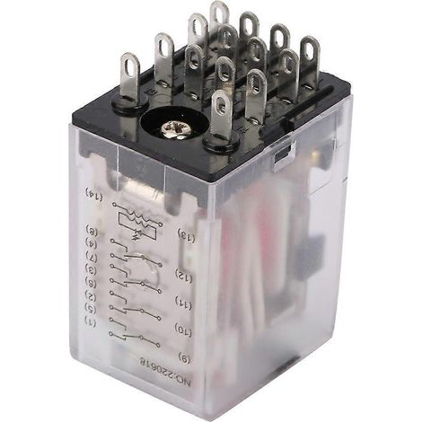 Relais intermédiaire de puissance miniature BEMM4C 14 broches 5A, relais électromagnétique (220 V CA)
