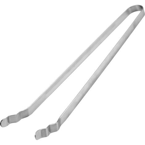 Pinzas para barbacoa de acero inoxidable - Pinzas de cocina curvas para barbacoas eléctricas, de carbón o de gas - Aptas para lavavajillas - Plateadas