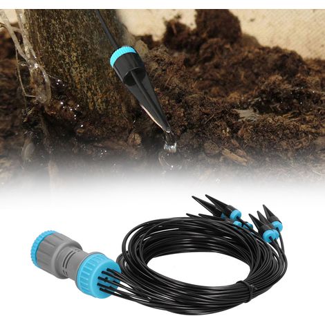 Tropfbewässerungssystem mit 10 Tropfern, automatisches Bewässerungsgerät für Blumen, ideal für Gartenbau und Landwirtschaft. (1/5)