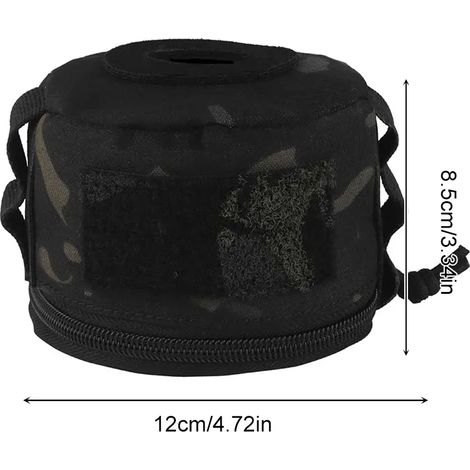 Housse de protection portable vintage pour bidon d'essence, sac de rangement anti-chute et anti-collision pour bouteille de gaz, idéal pour le camping et les réchauds portables. (1/5)