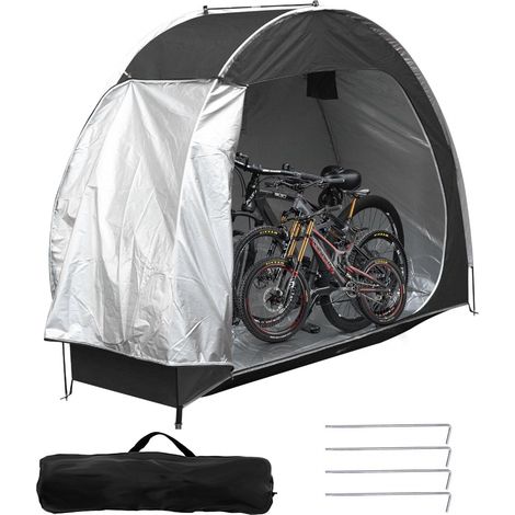 Bicycle Shelter, Portable Shelter, Outdoor Bike Cover, Garden Tent, Camping Dome Tent, 210D Oxford Fabric, for Bicycles, Motorcycles, Garden Tools, Lawnmowers (1/5)