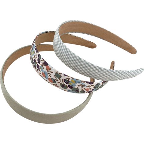 Headband - 3 Pièces Élastique En Plastique Recouvert De Tissu - Pour Filles Et Femmes - Circonférence 38 Cm - Largeur 2,2 À 2,4 Cm (1/5)
