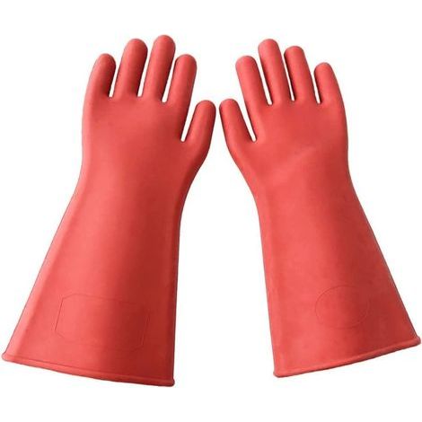 Gants de travail de sécurité, gants de travail électrique de sécurité en caoutchouc 12kV Gants de protection électrique, gants isolés lourds, acides, alcalines et protection contre l'huile (1/5)