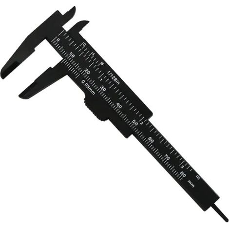 Règle à étrier en plastique à Double échelle 80MM, outil de mesure des sourcils, Vernier, maquillage Permanent