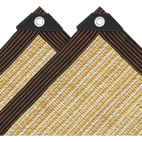 Rete ombreggiante rettangolare beige 2 x 2 m per giardino - protezione delle piante - resistente ai raggi UV (1/5)