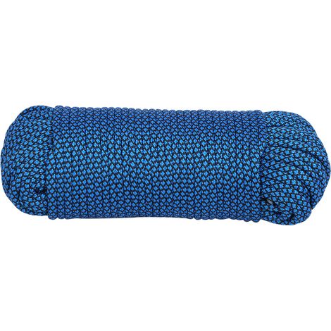 Corde parachute militaire 9 brins pour randonnée et alpinisme (31m bleu)