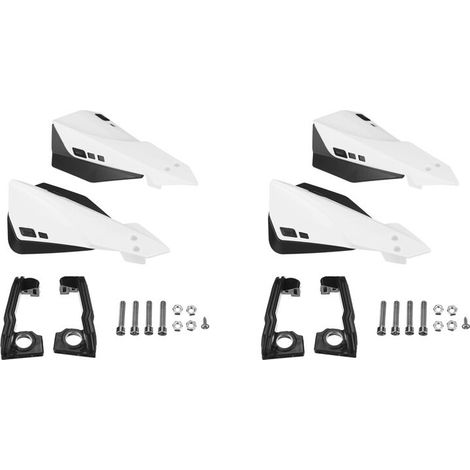 Protezioni universali bianche per manubrio moto, per 4 motociclisti, 22 mm.