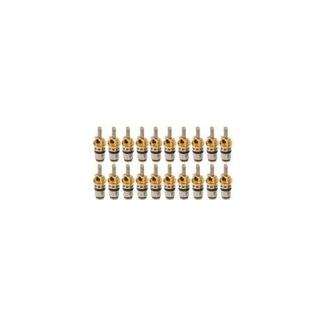 Kit de 20 valves haute pression pour recharge climatisation automobile – Compatible avec Peugeot et la plupart des véhicules