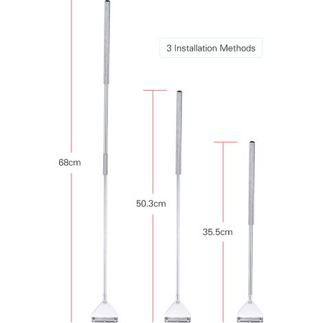 Grattoir à algues pour aquarium en verre, outil de nettoyage pour aquarium, taille ajustable avec lame interchangeable (1/5)