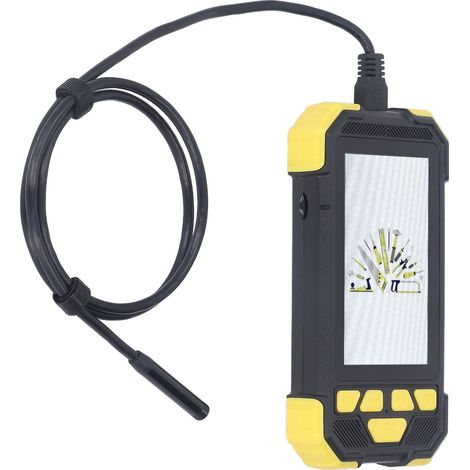 Endoscope industriel de 4,3 pouces avec écran, caméra haute définition de 8 mm, endoscope portable d'inspection de canalisations pour la réparation et les tests automobiles, 1 m (1/5)