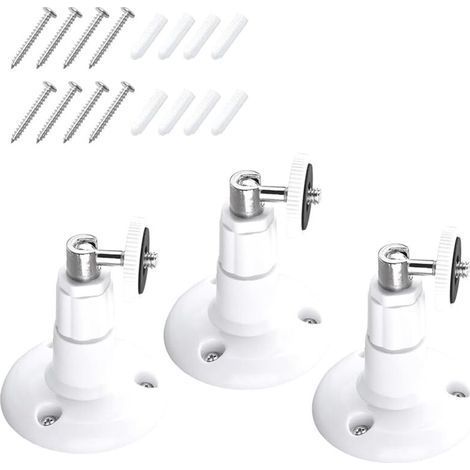3 Pack 360° Adjustable Wall Mount Bracket - Compatible with Ring Stick Up Cam Pro - 360° Adjustable Wall Bracket for 1st Gen Indoor Camera (1/5)