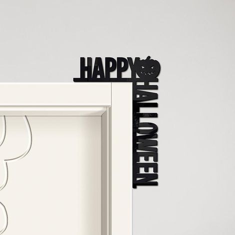 Autocollant mural pour prise, lot de 2, autocollant pour interrupteur « Joyeux Halloween », décoration de porte, autocollant mural (1/4)