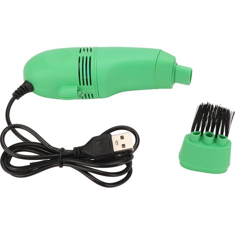 Mini aspirateur à ongles à pression négative, grande aspiration, dépoussiéreur pour clavier, vert (1/5)