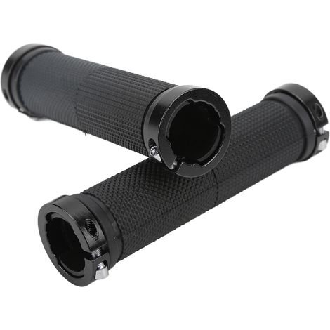 CANSUCC Aluminium-Mountainbike-Lenkergriffe mit Verriegelungsschnalle, schwarzes Gummi (1/5)