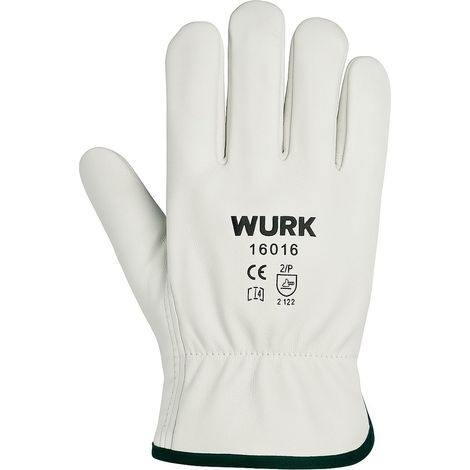 GUANTE IND.PIEL BLANCA 1A T/9 Par
