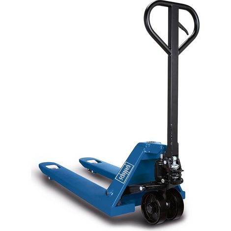 Scheppach Transpalette HW2500 - 2,5 t / 2500 kg capacité de Charge - Construction en Acier & Commande hydraulique sans Entretien - Roues Ø80mm - Volants Ø180mm - Idéal pour europalettes