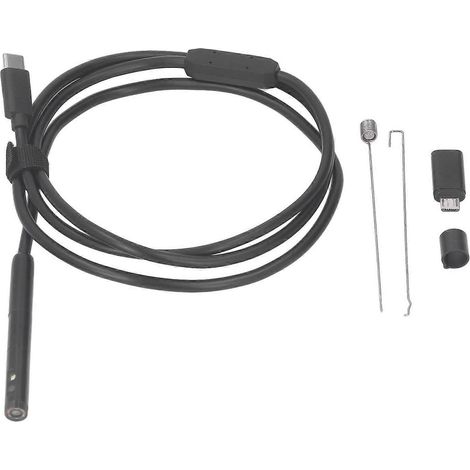 USB-C-Endoskopkamera 1920P Dual-Objektiv IP67 wasserdichte Inspektionskamera mit halbstarrem Kabel für M