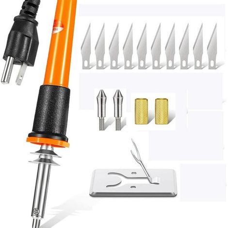 Couteau chauffant électrique multifonction pour couper le plastique, prise américaine (1/5)