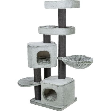 Arbre à chat multi-niveaux – Blanc et vert – 146 cm (1/5)